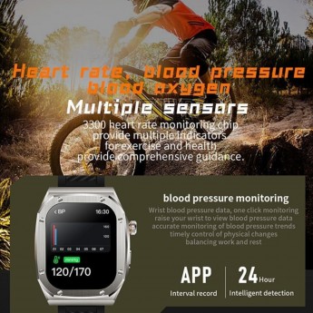 Z79 MAX Smart Watch, 2.1in Utra Thin HD Touch Screen Bluetooth Call IP68 Waterproof 460mAh