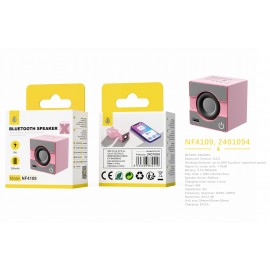 Mini altavoz Bluetooth 5.0 con simbolo X, Altavoz 45mm, Bateria 300mAh/5W, 3 uni/paq