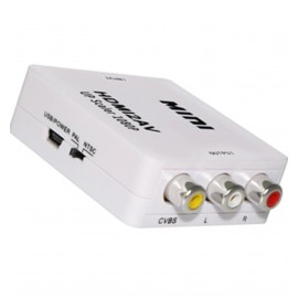 Adaptador Mini HDMI a AV conmutador Hdmi2av Hdmi a RCA, 3uni/paq