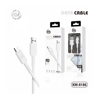 CABLE TYPE-C 1M, 3A, 12 uni/paq